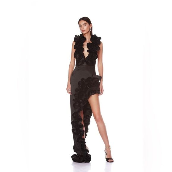 NWT BRONX AND BANCO Aurora Noir Gown Size xs prom red carpet gown prom party - Picture 1 of 12